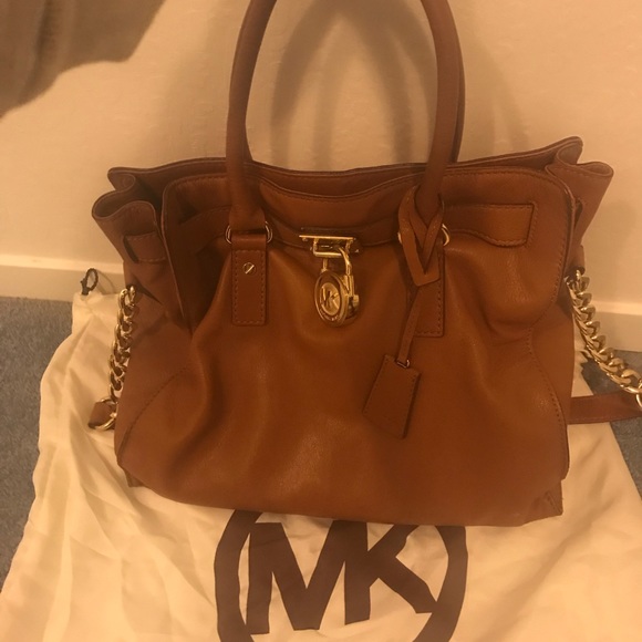 PRICE DROP! Michael Kors Hamilton Satchel in Brown - Picture 4 of 6
